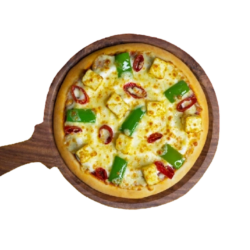 Capsicum Paneer Red Paprika Pizza